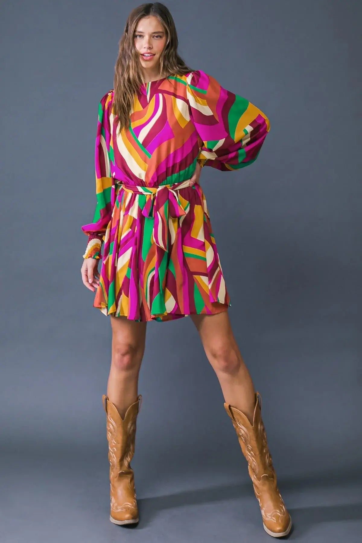 KEEP ON MOVING WOVEN MINI DRESS - Flying Tomato - Flyclothing LLC