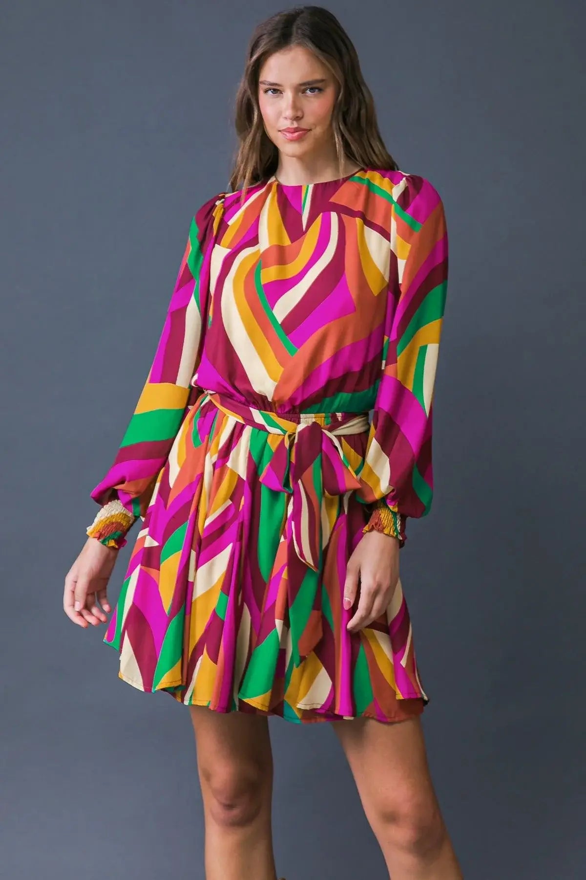 KEEP ON MOVING WOVEN MINI DRESS - Flying Tomato - Flyclothing LLC