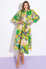 DESIRABLE STYLE WOVEN MIDI DRESS - Flying Tomato - Flyclothing LLC
