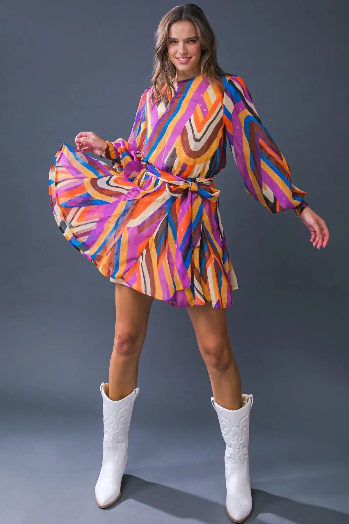 PALOMA PARTY WOVEN MINI DRESS - Flying Tomato - Flyclothing LLC