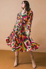DESTINED TO IMPRESS PLISSE MIDI DRESS - Flying Tomato - Flyclothing LLC