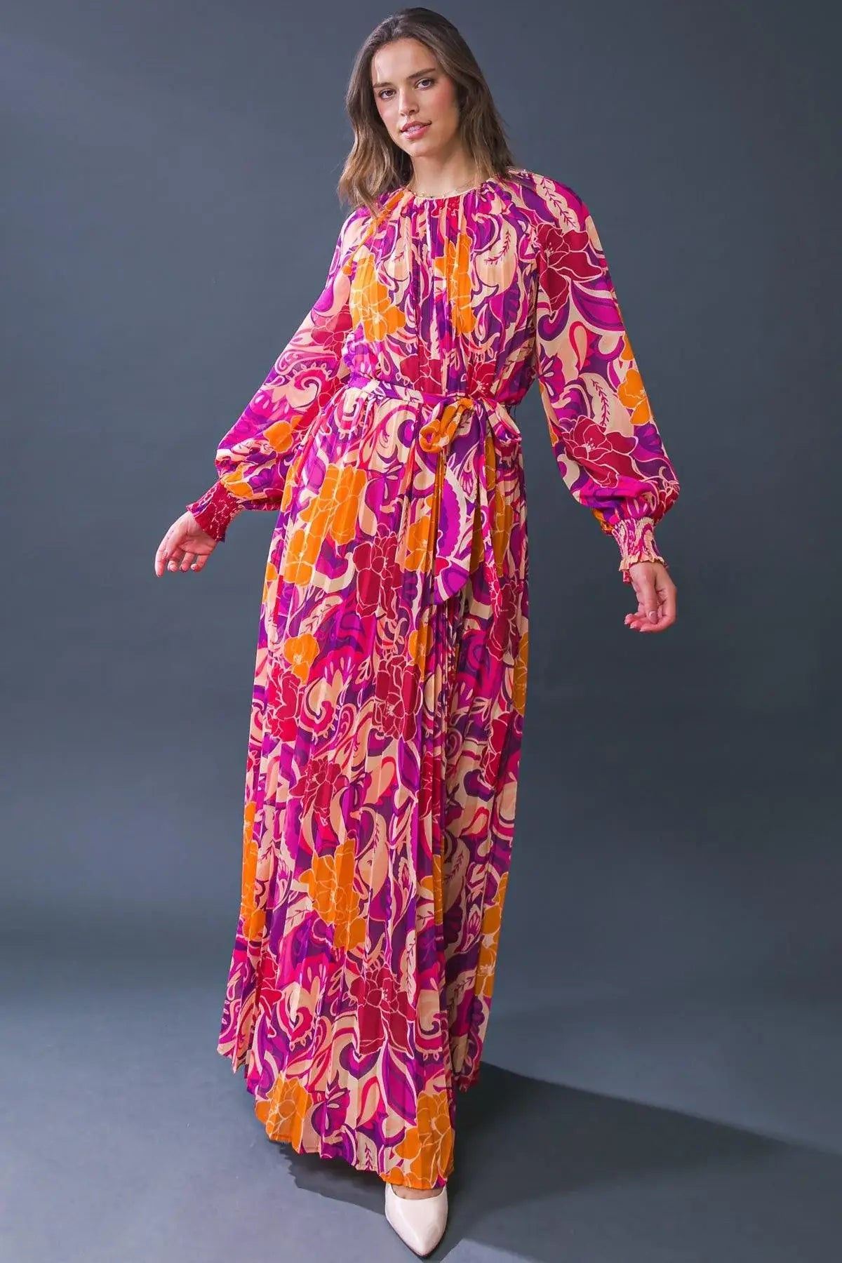 CHANGING LOCATIONS WOVEN MAXI DRESS - Flying Tomato - Flyclothing LLC