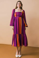 EVERYTHING YOU NEEDED WOVEN MIDI DRESS - Flying Tomato - Flyclothing LLC