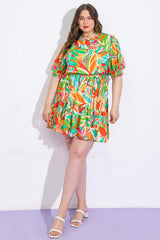 TIME TO START WOVEN MINI DRESS - Flying Tomato - Flyclothing LLC