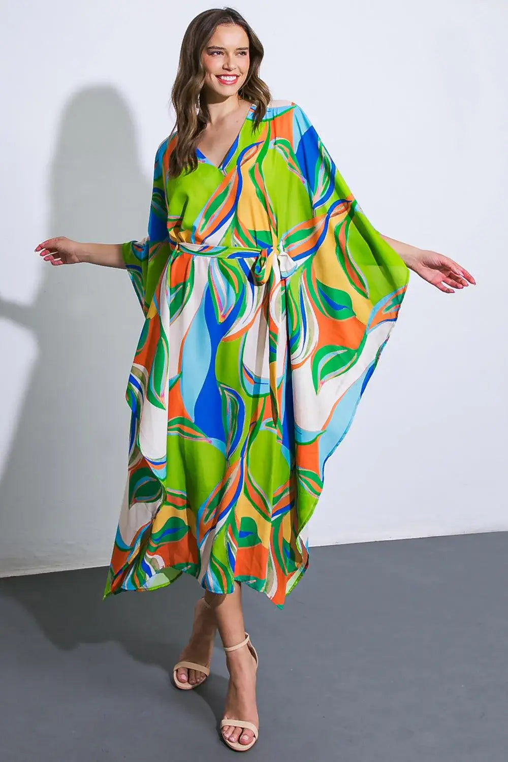 A BEAUTIFUL SIGHT WOVEN KAFTAN DRESS - Flying Tomato - Flyclothing LLC