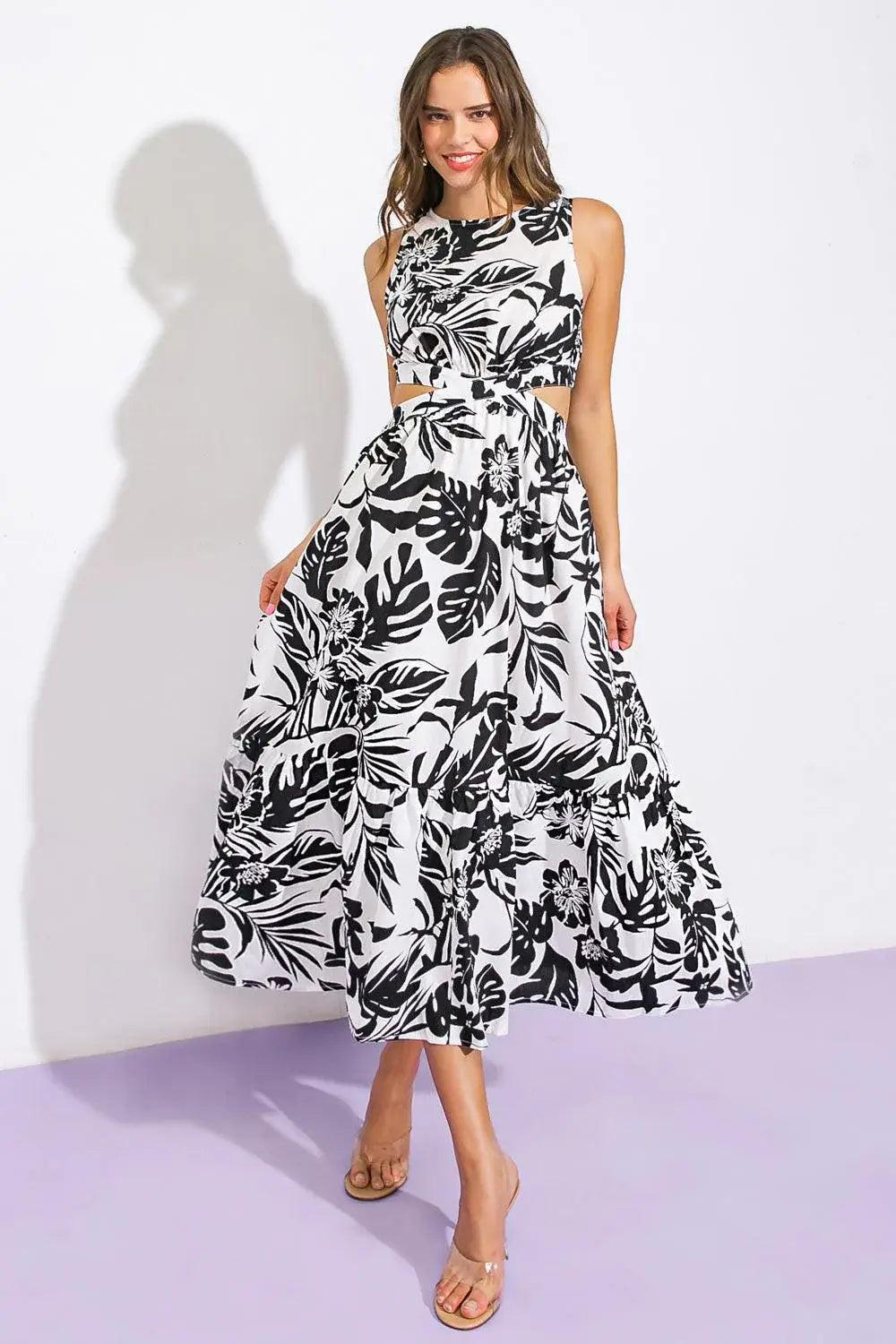LIVE YOUR TRUTH WOVEN MIDI DRESS - Flying Tomato - Flyclothing LLC