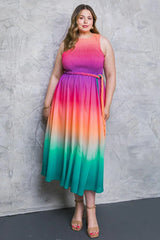 CATER TO YOU WOVEN MIDI DRESS - Flying Tomato - Flyclothing LLC
