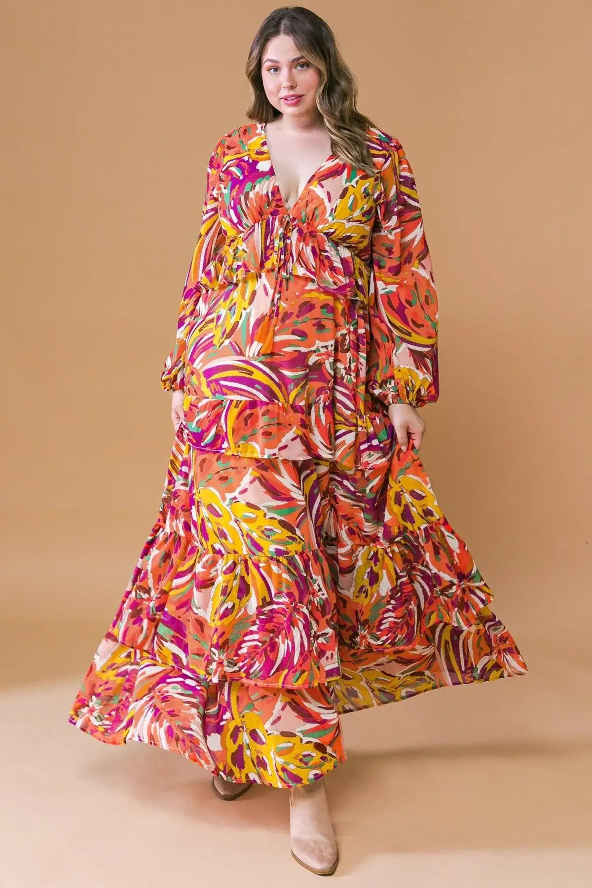 WONDERFUL SOUL WOVEN MAXI DRESS - Flying Tomato - Flyclothing LLC