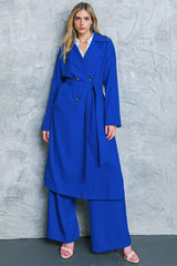 BOSS BABE WOVEN TRENCH COAT - Flying Tomato - Flyclothing LLC
