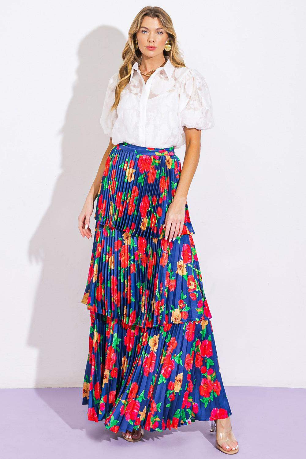 UNFORGETTABLE MUSE WOVEN SKIRT - Flying Tomato - Flyclothing LLC