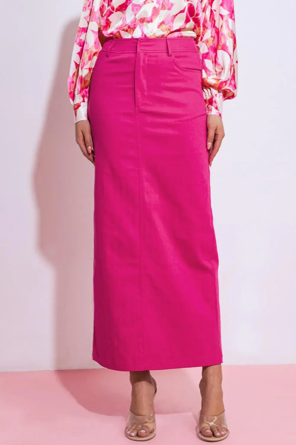 MY LOVE MINE ALL MINE WOVEN MIDI SKIRT - Flying Tomato - Flyclothing LLC