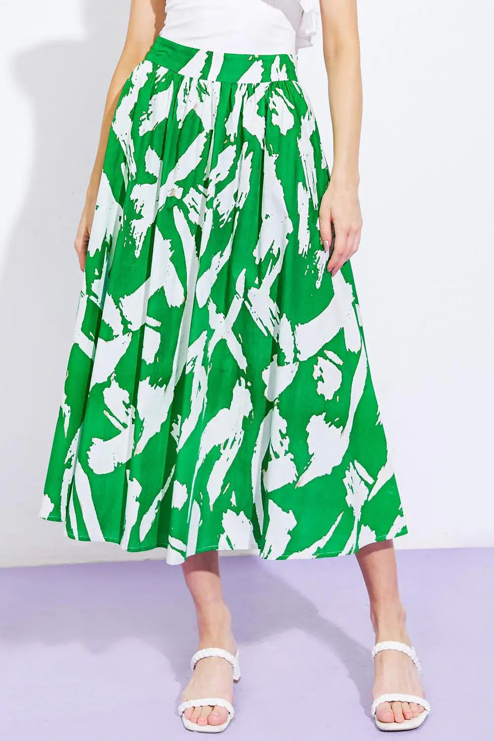 HAPPY TO BE HERE WOVEN SKIRT - Flying Tomato - Flyclothing LLC