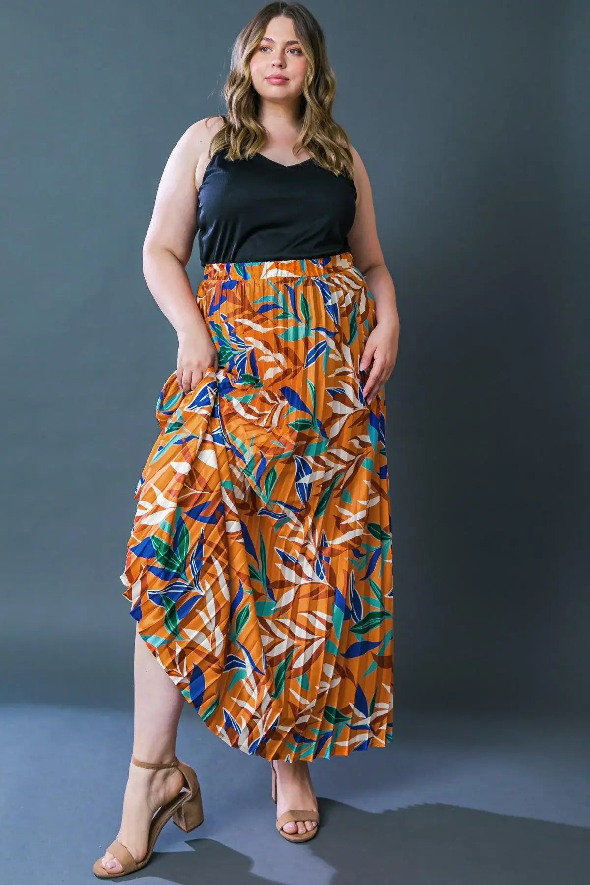 FEELS LIKE FALL WOVEN MAXI SKIRT - Flying Tomato - Flyclothing LLC