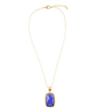 Filigreed Blue Agate Golden Pendant Necklaces - Barse Jewelry - Flyclothing LLC