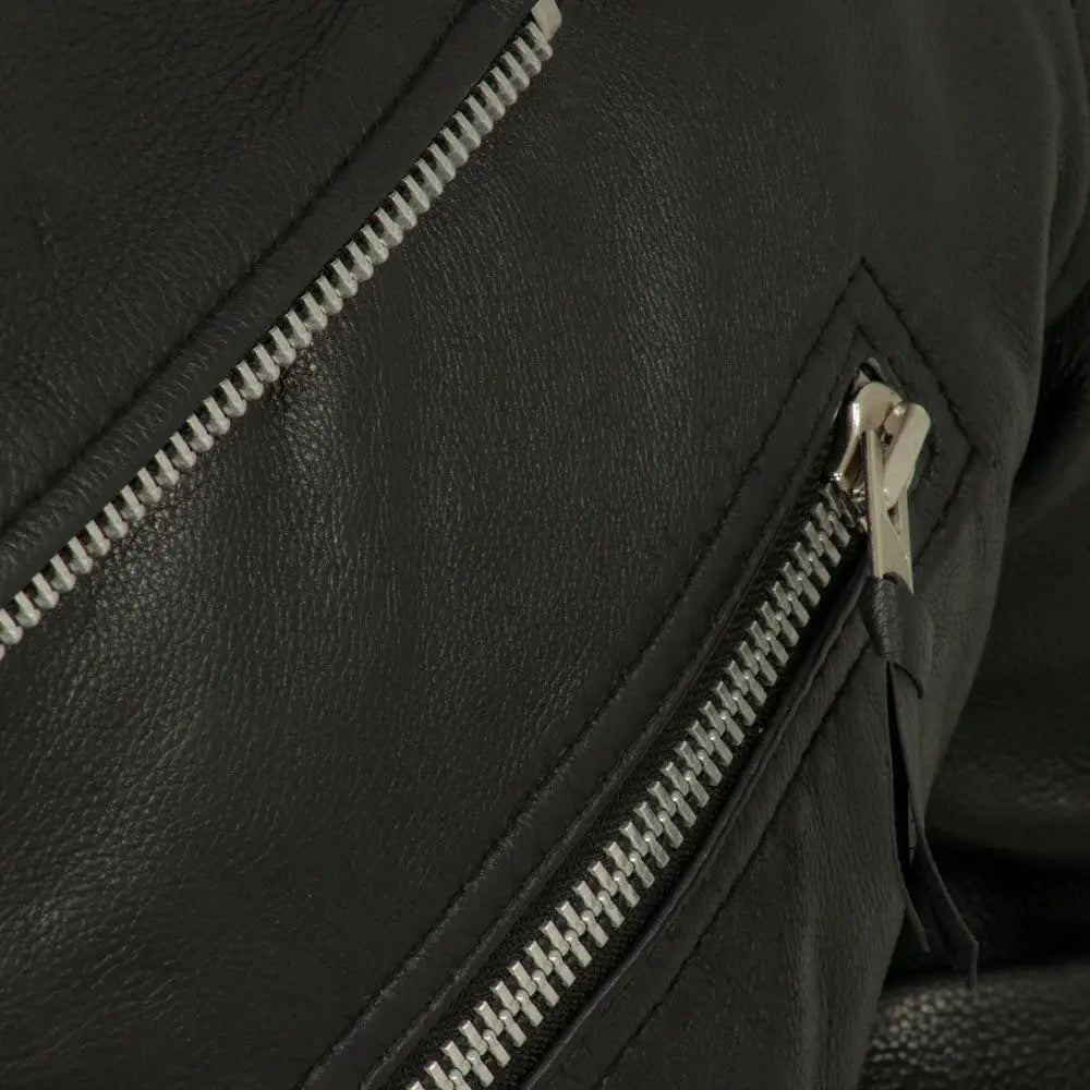 Fillmore Men's Motorcycle Leather Jacket - First Manufacturing Company - Flyclothing LLC
