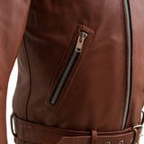 Fillmore Men's Motorcycle Leather Jacket - First Manufacturing Company - Flyclothing LLC