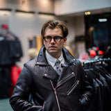 Fillmore Men's Motorcycle Leather Jacket - First Manufacturing Company - Flyclothing LLC