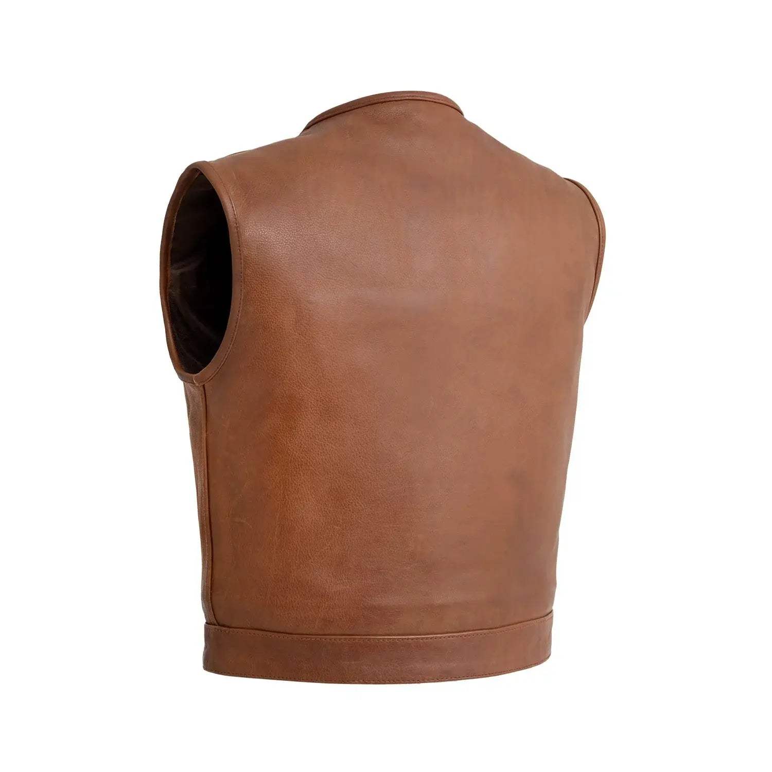 Lowside Men's Motorcycle Leather Vest - First Manufacturing Company - Flyclothing LLC