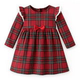 Christmas Bamboo Holiday Dress – Classic Red Plaid Charm - Tesa Babe - Flyclothing LLC