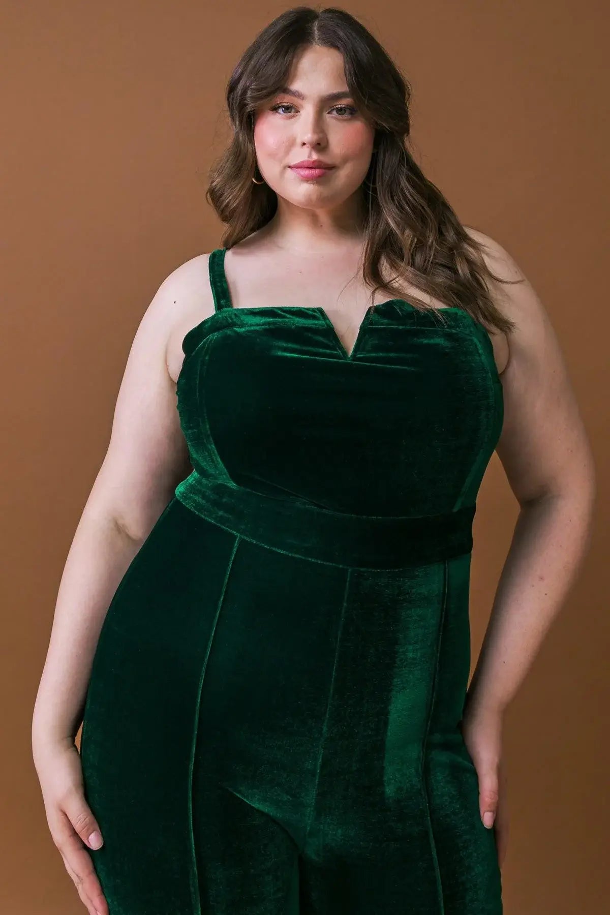 BLOW A KISS VELVET JUMPSUIT - Flying Tomato - Flyclothing LLC