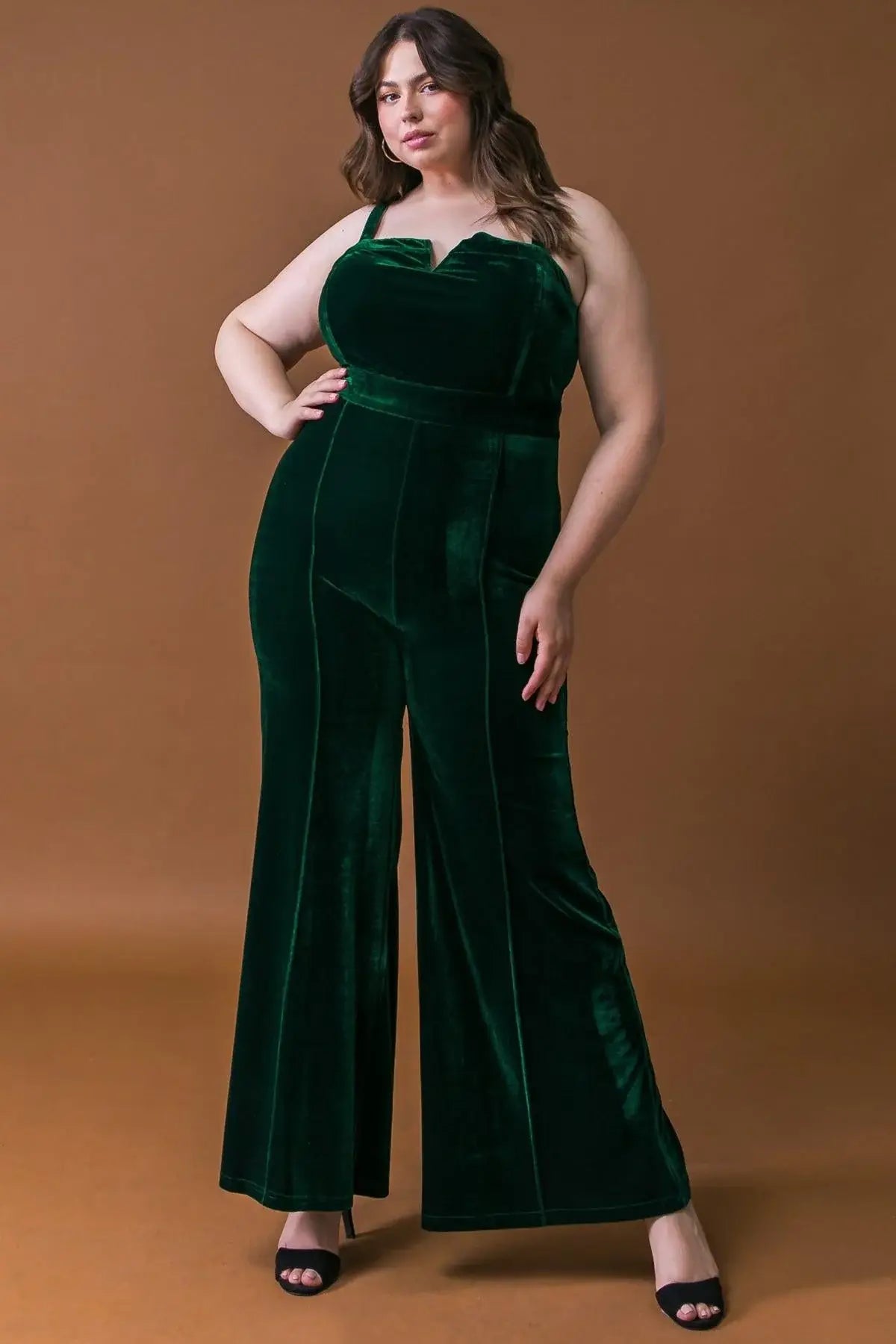 BLOW A KISS VELVET JUMPSUIT - Flying Tomato - Flyclothing LLC