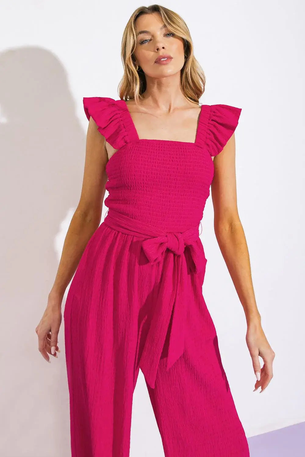 LOVEILEST STYLE WOVEN JUMPSUIT - Flying Tomato - Flyclothing LLC