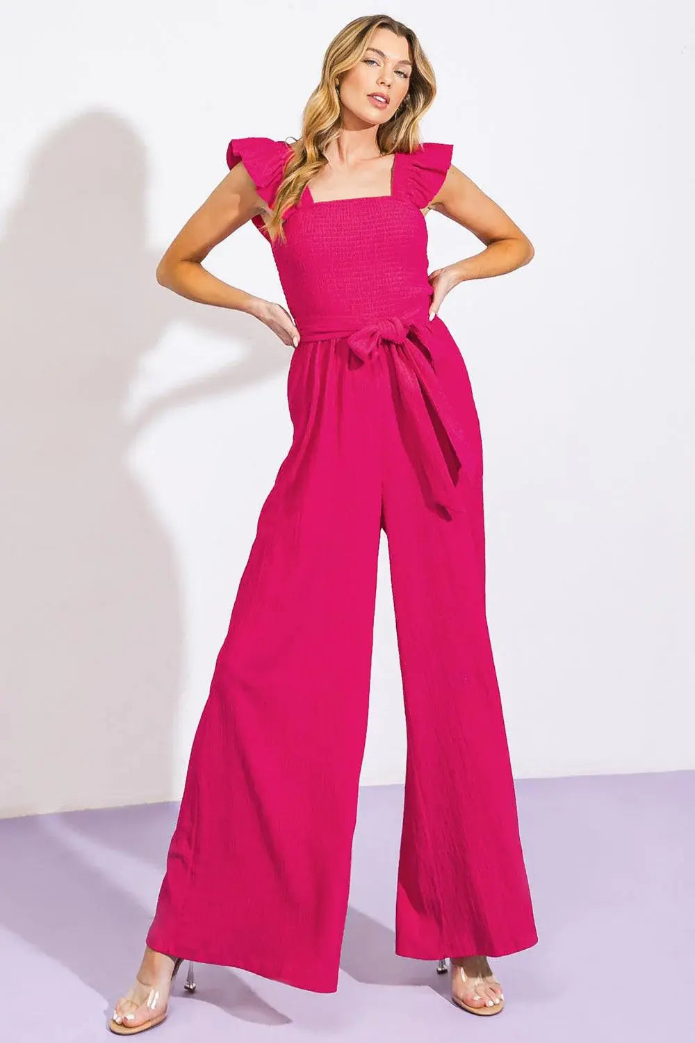LOVEILEST STYLE WOVEN JUMPSUIT - Flying Tomato - Flyclothing LLC