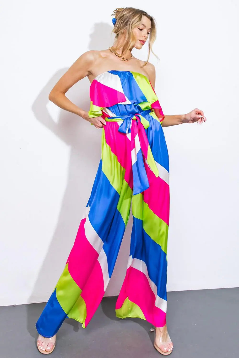 BROADWALK DREAM WOVEN JUMPSUIT - Flying Tomato - Flyclothing LLC