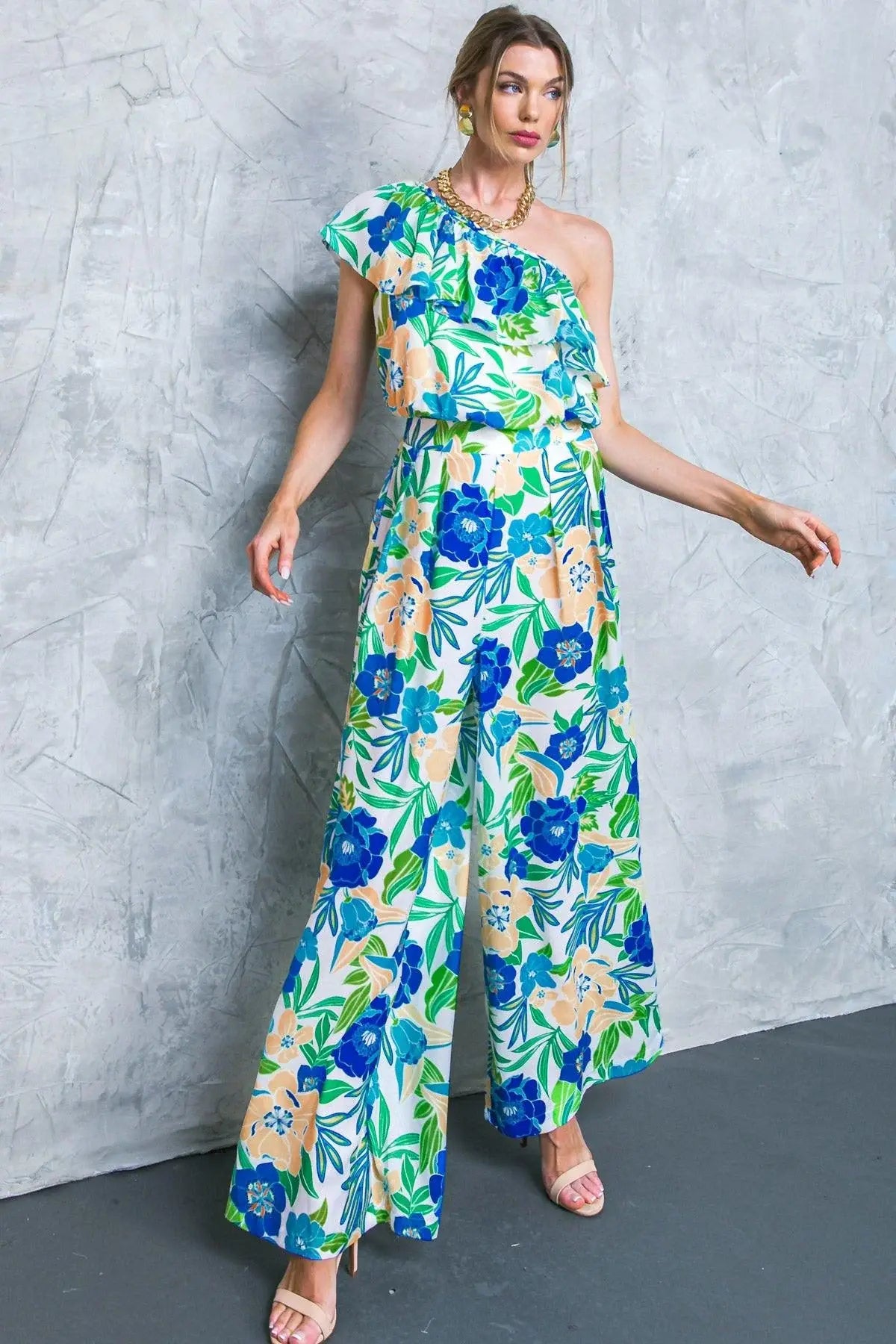 FLORAL IN THE WORLD WOVEN PANTS - Flying Tomato - Flyclothing LLC