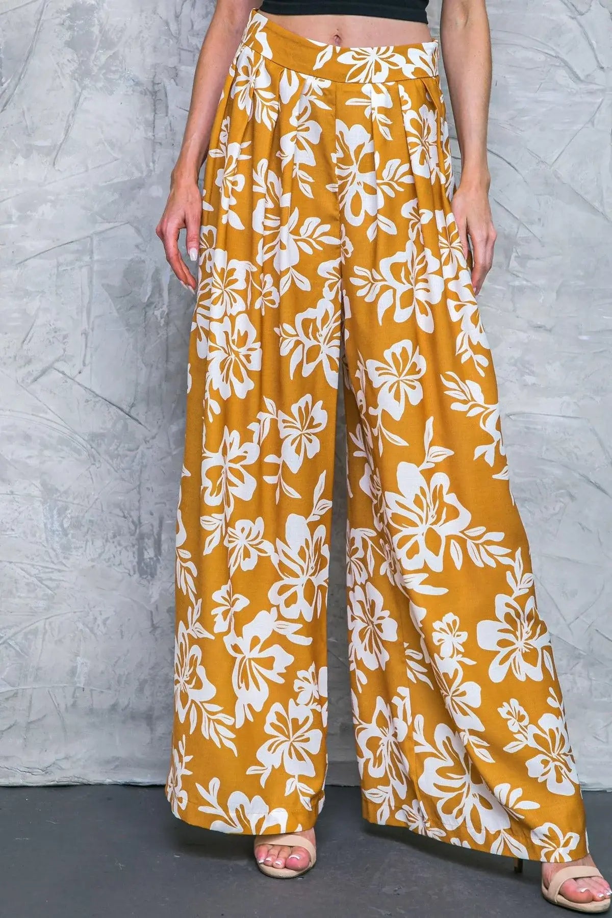 LET THE LIGHT IN BROWN WOVEN PANTS - Flying Tomato - Flyclothing LLC