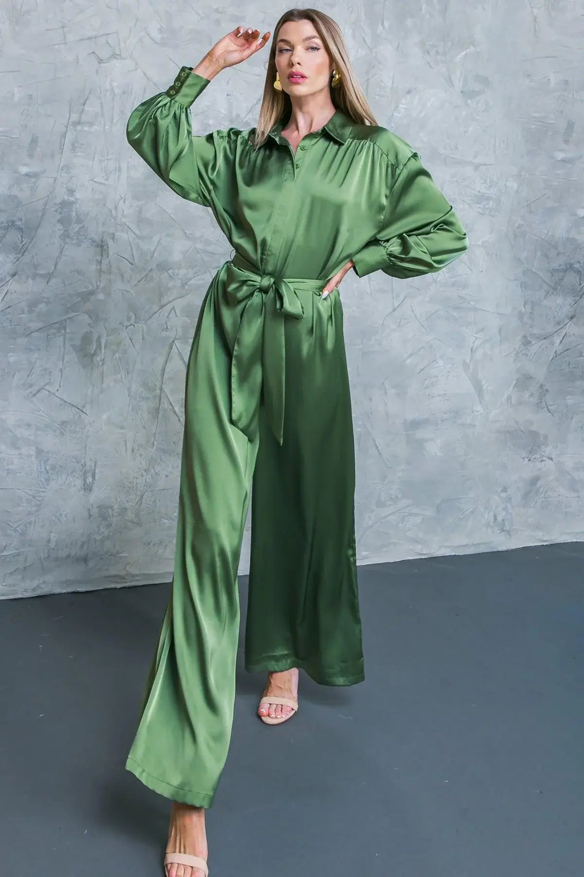 LIKE FINE ART WOVEN JUMPSUIT - Flying Tomato - Flyclothing LLC