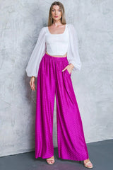 REGAL ROMANCE WOVEN PANTS - Flying Tomato - Flyclothing LLC
