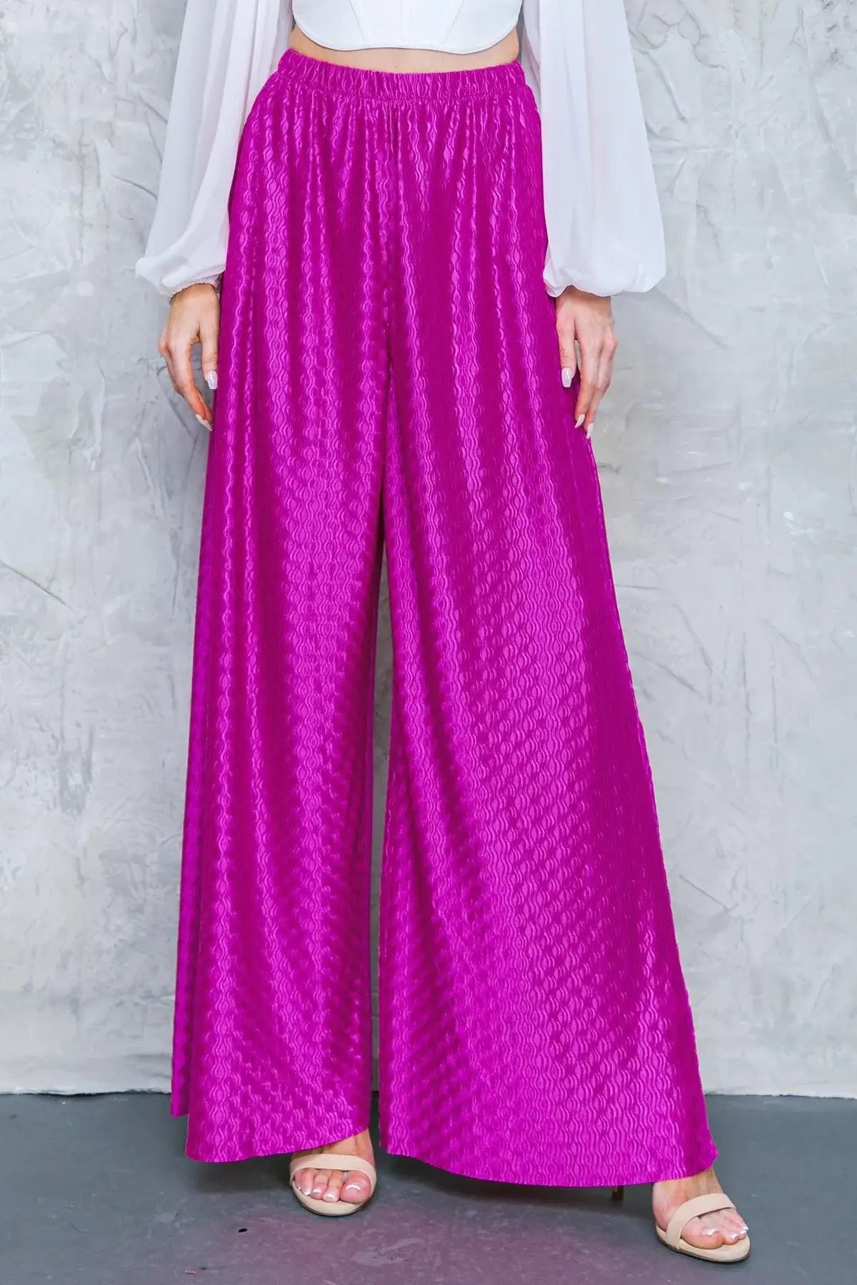 REGAL ROMANCE WOVEN PANTS - Flying Tomato - Flyclothing LLC
