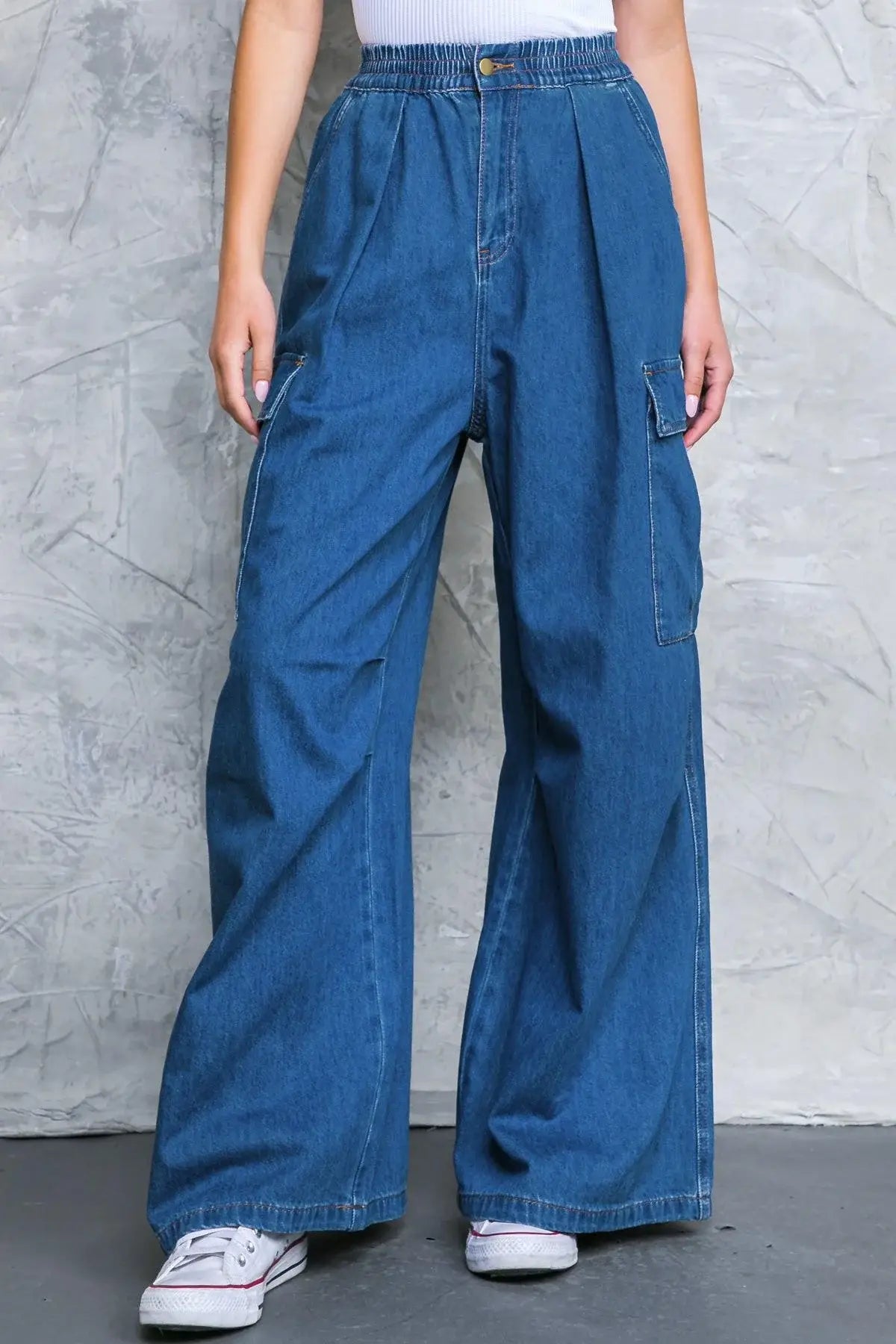 ALL THE BUZZ WASHED DENIM PANTS - Flying Tomato - Flyclothing LLC