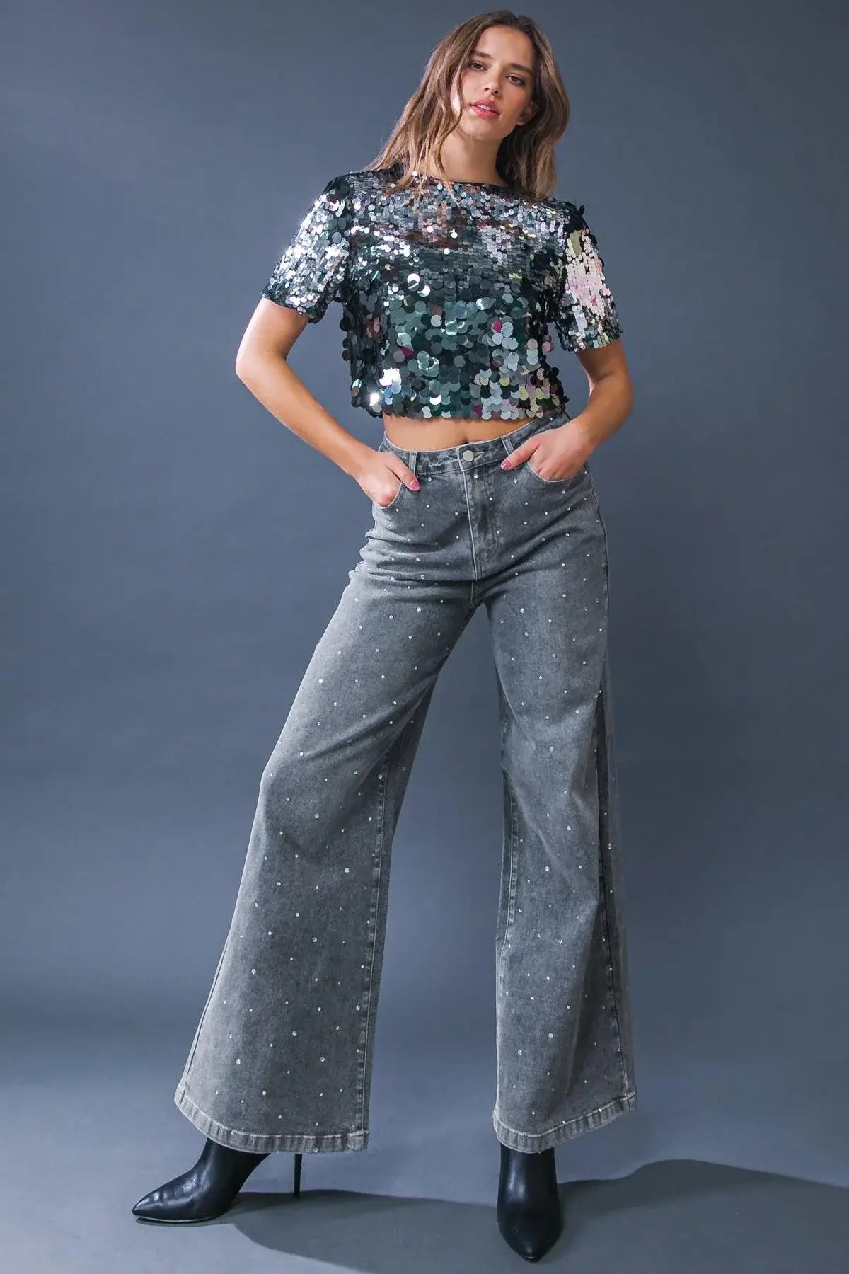 TAKE THE CHANCE DENIM PANTS - Flying Tomato - Flyclothing LLC