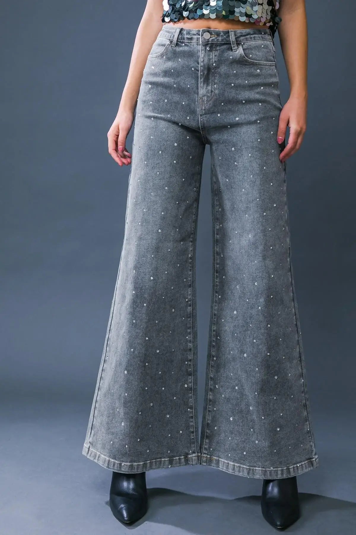TAKE THE CHANCE DENIM PANTS - Flying Tomato - Flyclothing LLC
