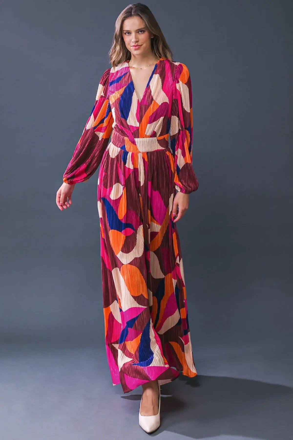 SET A TREND PLISSE JUMPSUIT - Flying Tomato - Flyclothing LLC