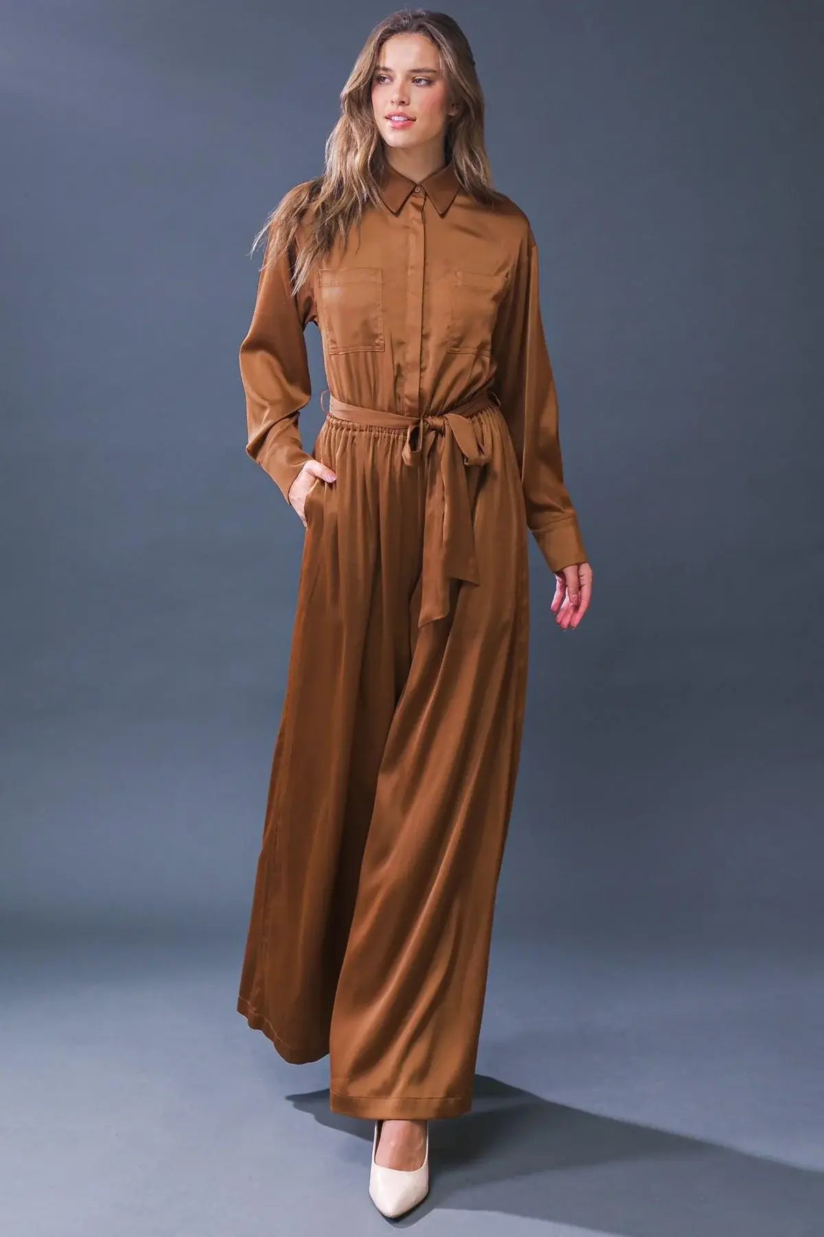 SIMPLY TRENDY WOVEN JUMPSUIT - Flying Tomato - Flyclothing LLC