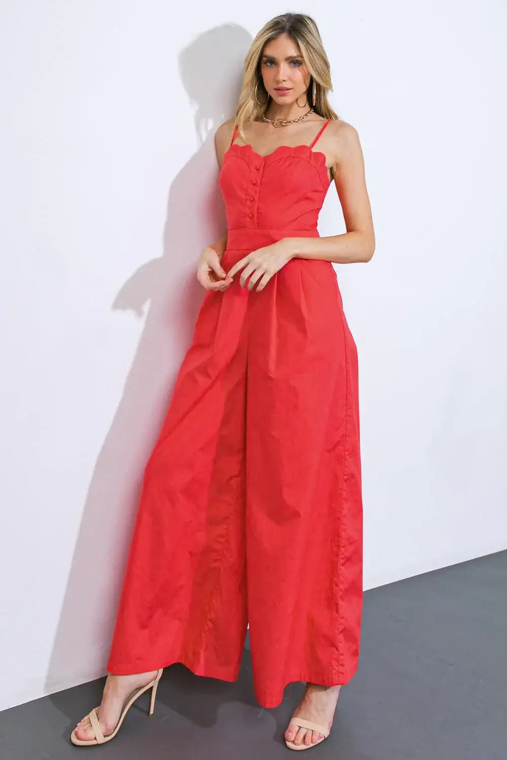A BEAUTIFUL FEELING WOVEN JUMPSUIT - Flying Tomato - Flyclothing LLC