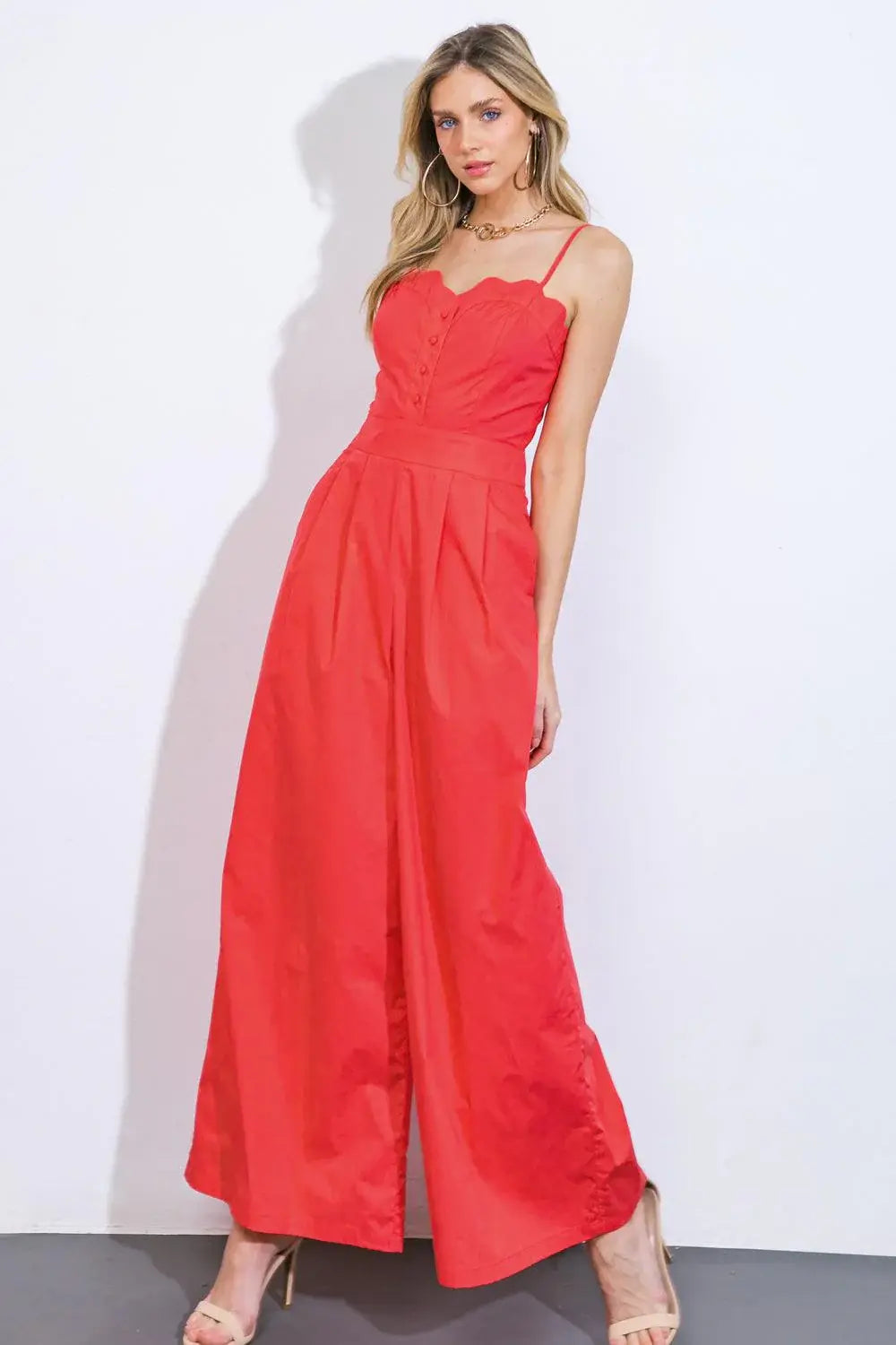 A BEAUTIFUL FEELING WOVEN JUMPSUIT - Flying Tomato - Flyclothing LLC