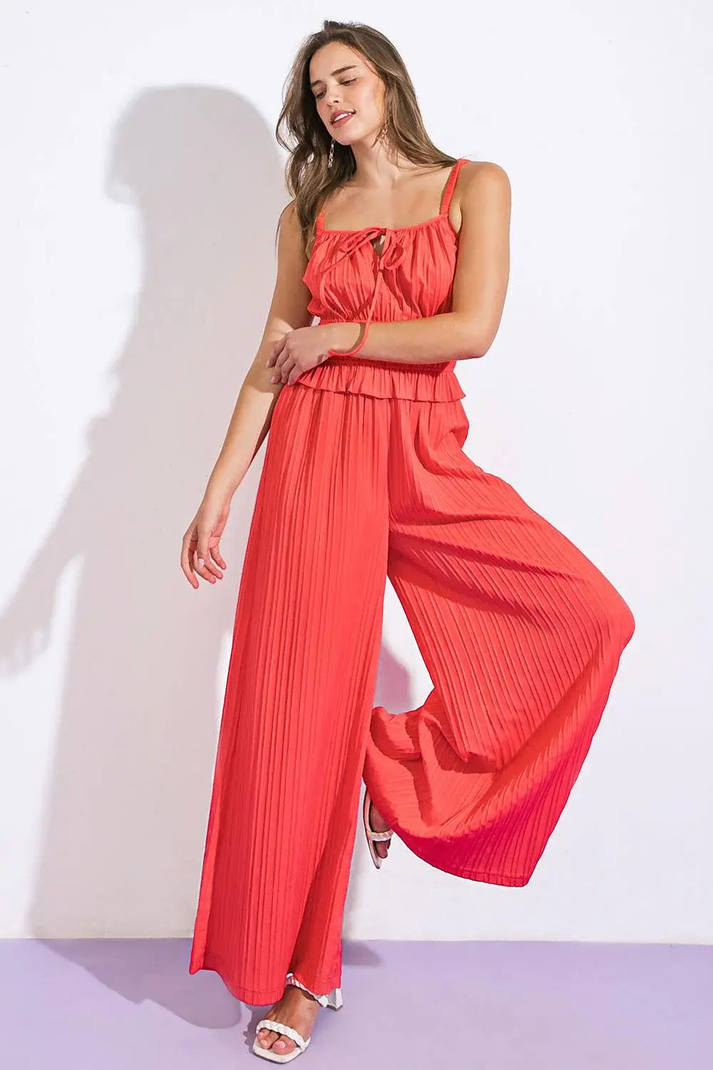WITHIN MY HEART WOVEN JUMPSUIT - Flying Tomato - Flyclothing LLC
