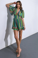REFRESHING BEAUTY WOVEN ROMPER - Flying Tomato - Flyclothing LLC