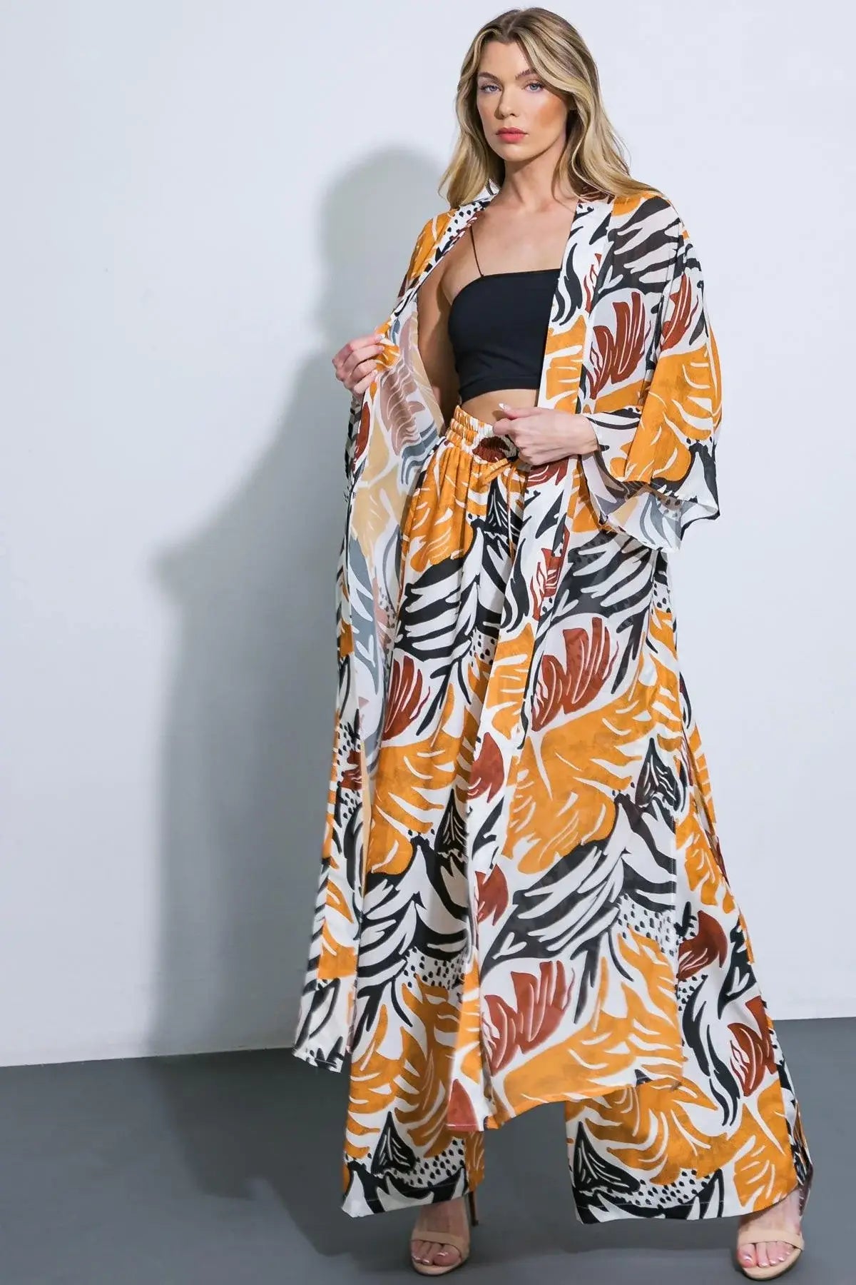 WHERE THE WIND WOVEN MIDI PANTS - Flying Tomato - Flyclothing LLC
