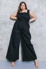 LIFE WITH YOU POPLIN JUMPSUIT - Flying Tomato - Flyclothing LLC