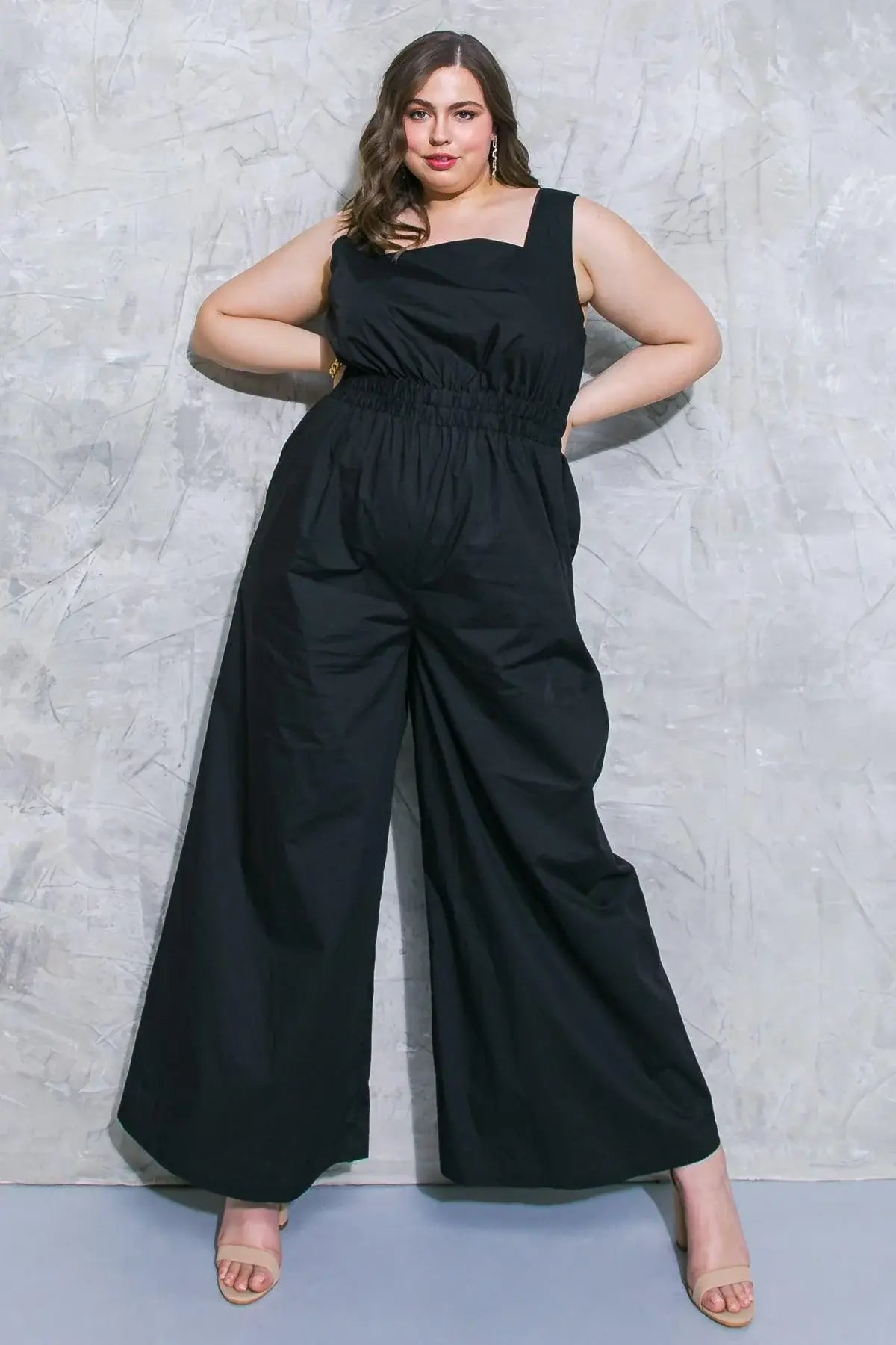 LIFE WITH YOU POPLIN JUMPSUIT - Flying Tomato - Flyclothing LLC