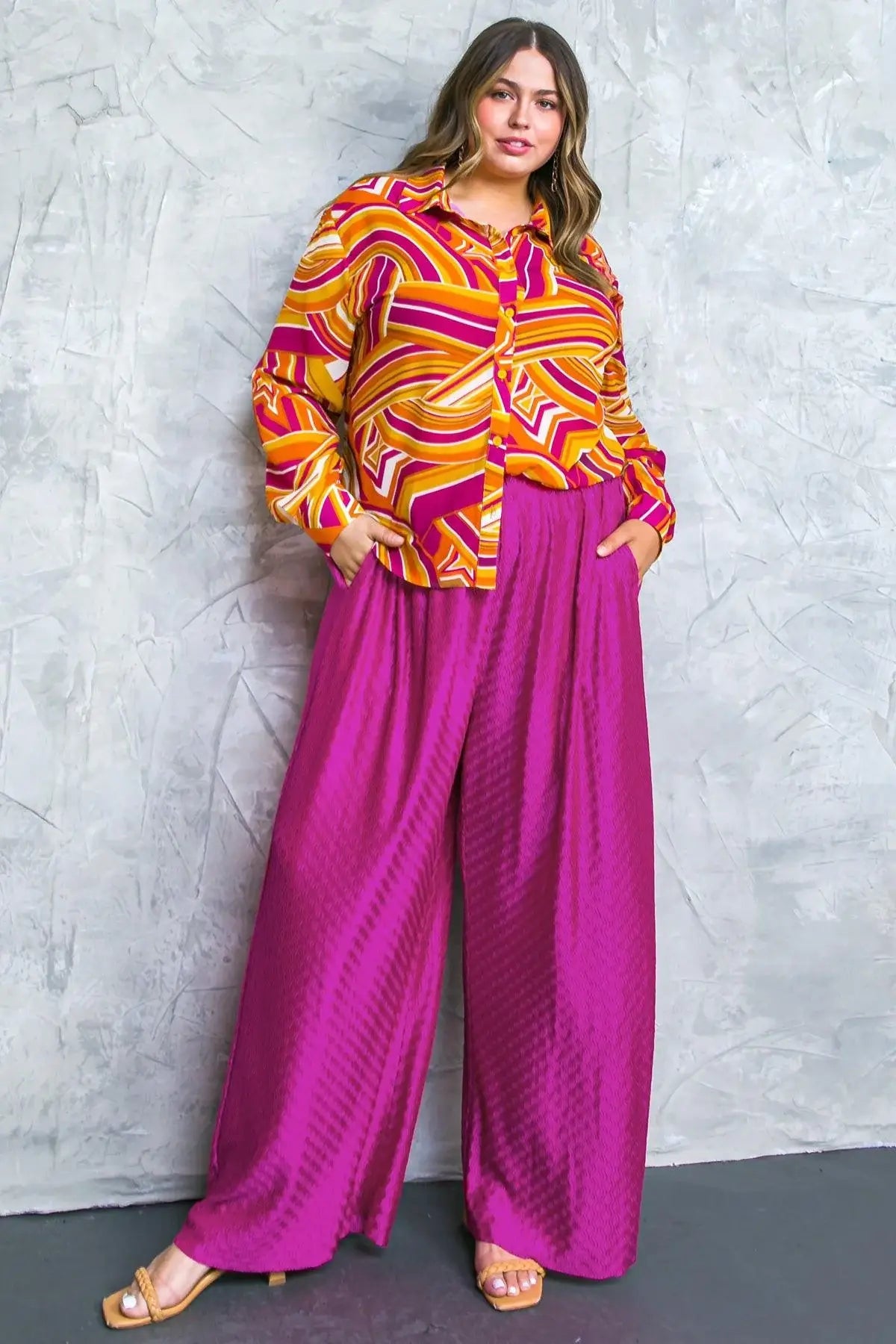 REGAL ROMANCE WOVEN PANTS - Flying Tomato - Flyclothing LLC