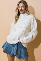SIMPLE SOLUTIONS SWEATER TOP - Flying Tomato - Flyclothing LLC