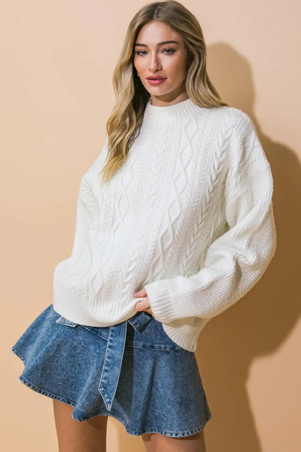SIMPLE SOLUTIONS SWEATER TOP - Flying Tomato - Flyclothing LLC
