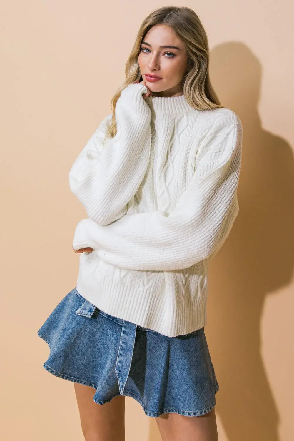 SIMPLE SOLUTIONS SWEATER TOP - Flying Tomato - Flyclothing LLC