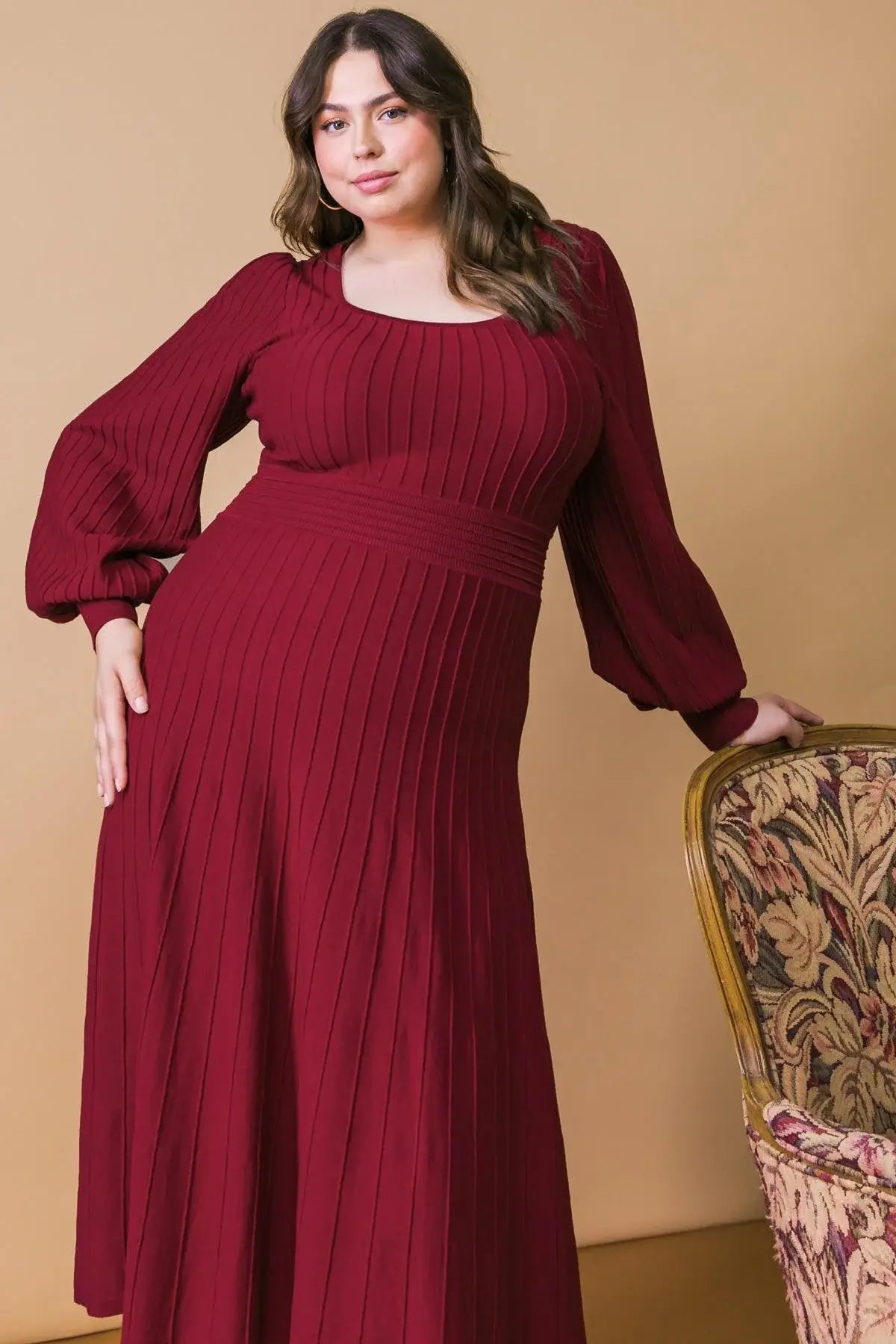 KEEP LOOKING UP SWEATER MIDI DRESS - Flying Tomato - Flyclothing LLC